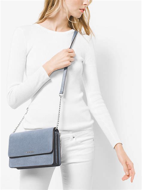 michael kors daniela crossbody acorn|Daniela Large Saffiano Leather Crossbody Bag .